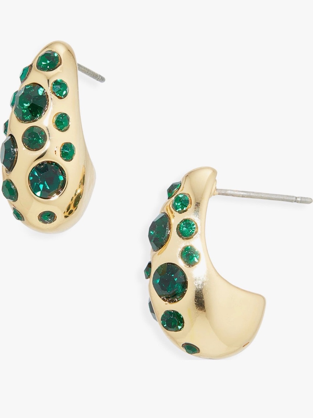 Kurt Geiger London Bombay Pavé CZ Dome Hoop Earrings